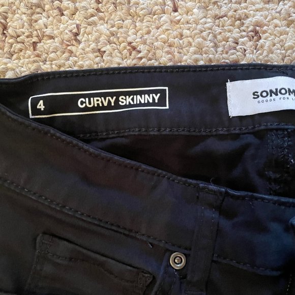 Sateen Skinny Pant Curvy 